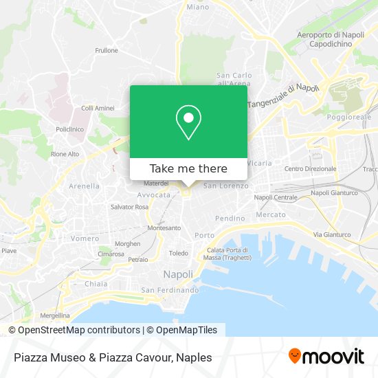 Piazza Museo & Piazza Cavour map