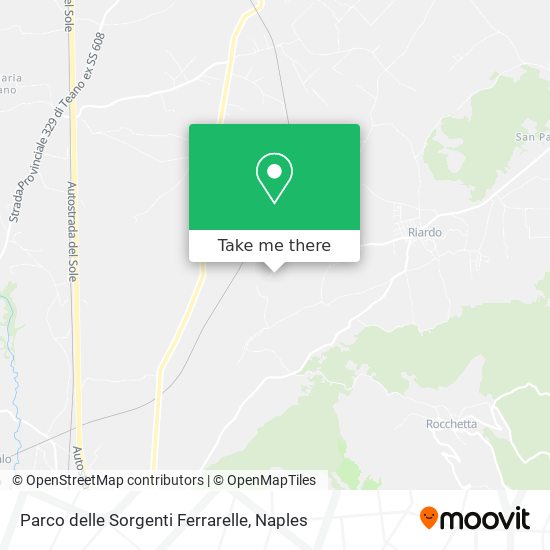 Parco delle Sorgenti Ferrarelle map