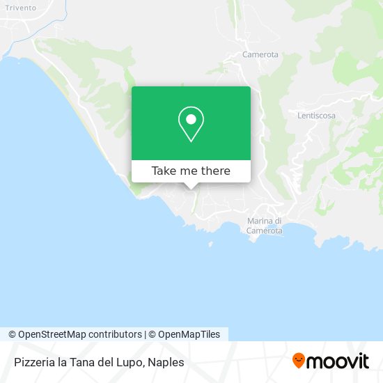 Pizzeria la Tana del Lupo map