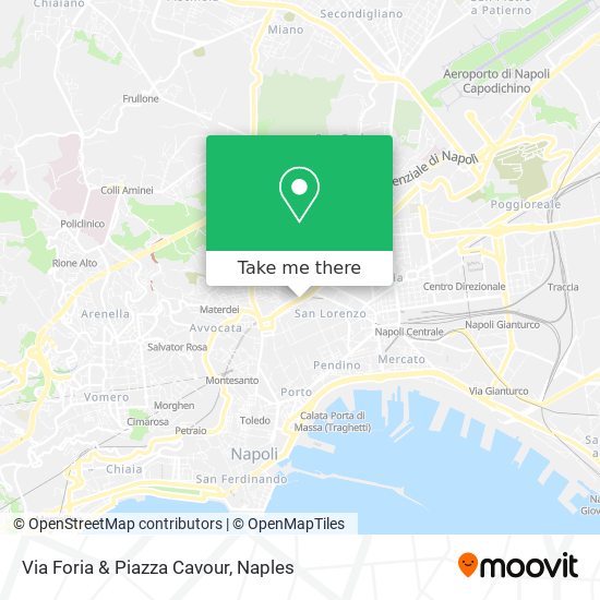 Via Foria & Piazza Cavour map