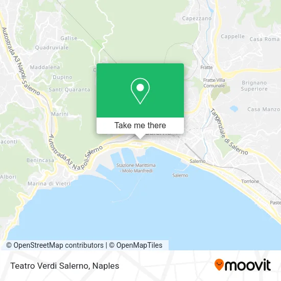 Teatro Verdi Salerno map