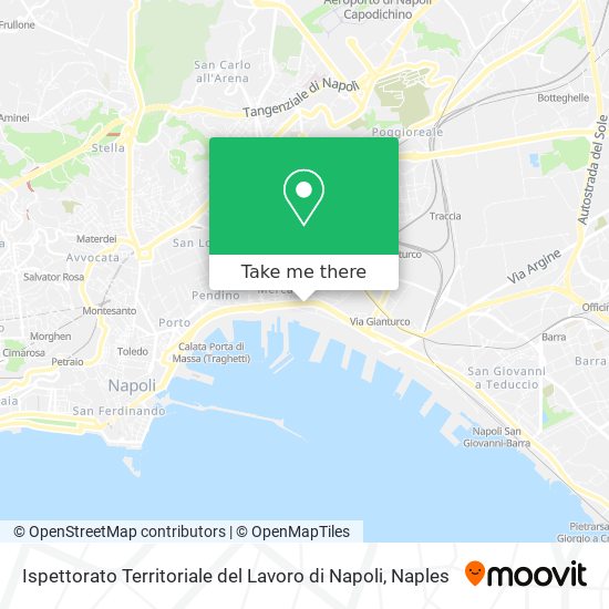 Ispettorato Territoriale del Lavoro di Napoli map