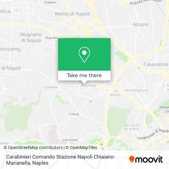 Carabinieri Comando Stazione Napoli Chiaiano- Marianella map