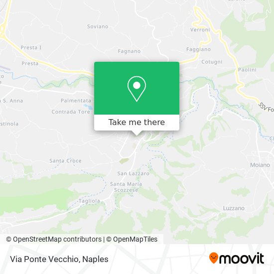Via Ponte Vecchio map