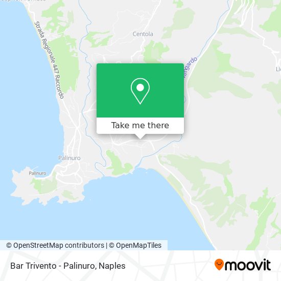 Bar Trivento - Palinuro map
