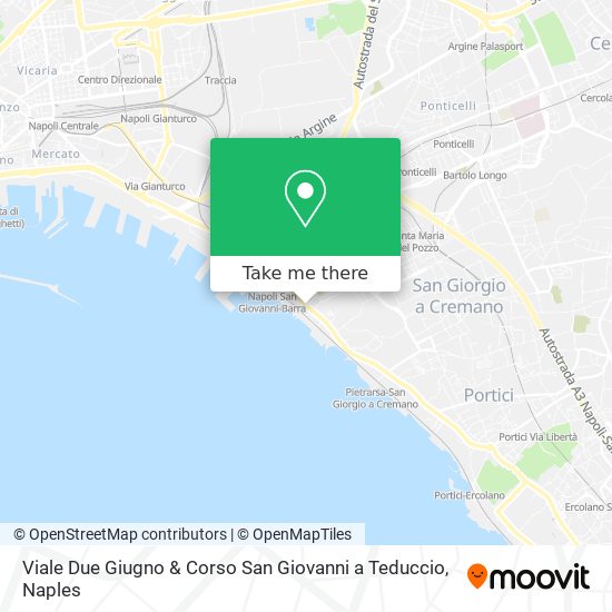 Viale Due Giugno & Corso San Giovanni a Teduccio map