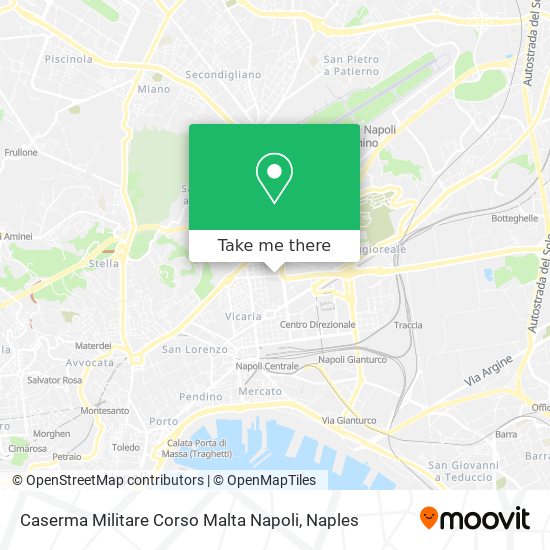 Caserma Militare Corso Malta Napoli map