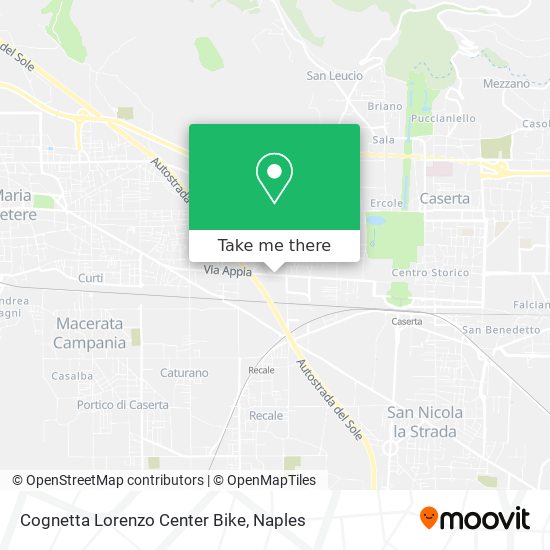 How to get to Cognetta Lorenzo Center Bike in Casagiove by Bus?