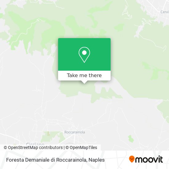 Foresta Demaniale di Roccarainola map