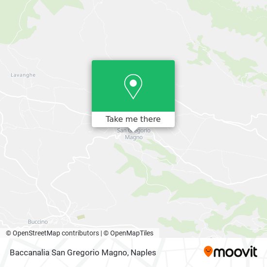 Baccanalia San Gregorio Magno map