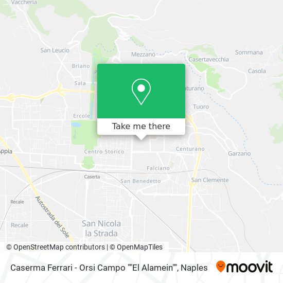 Caserma Ferrari - Orsi Campo ""El Alamein"" map