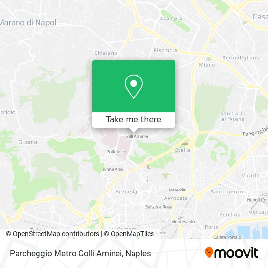 Parcheggio Metro Colli Aminei map