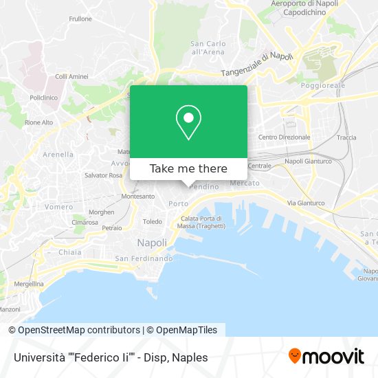 Università ""Federico Ii"" - Disp map