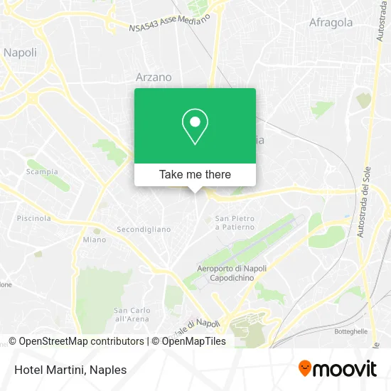 Hotel Martini map