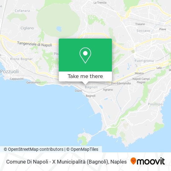 Comune Di Napoli - X Municipalità (Bagnoli) map