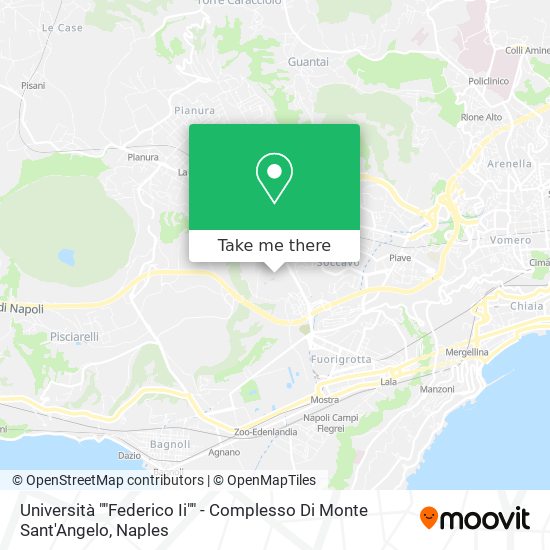 Università ""Federico Ii"" - Complesso Di Monte Sant'Angelo map