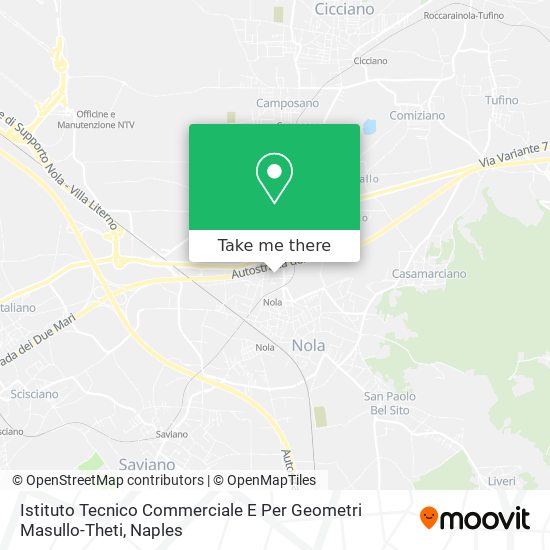 Istituto Tecnico Commerciale E Per Geometri Masullo-Theti map
