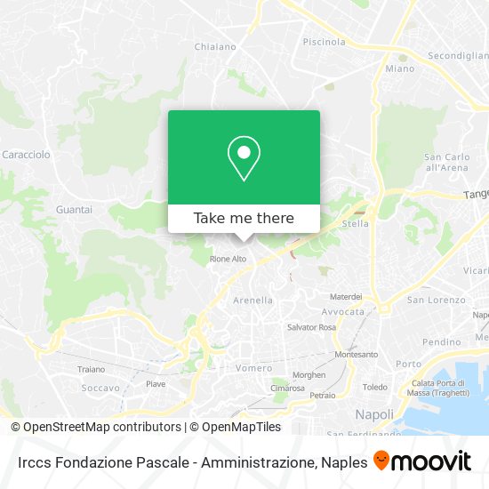 Irccs Fondazione Pascale - Amministrazione map