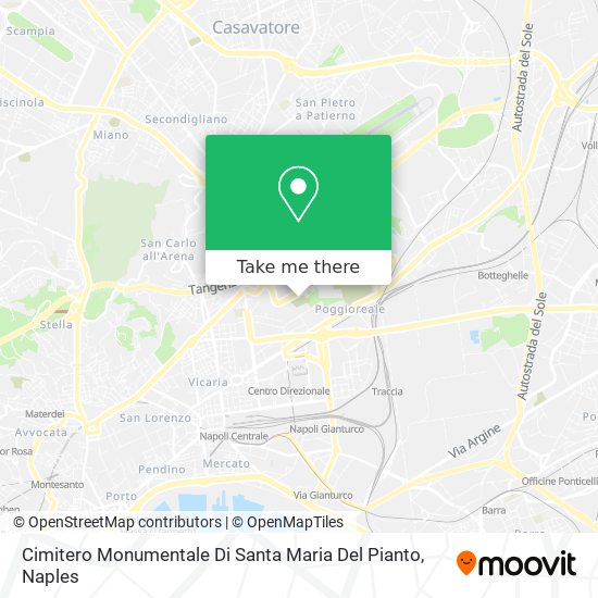 Cimitero Monumentale Di Santa Maria Del Pianto map