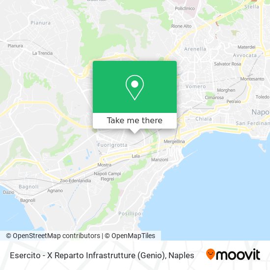 Esercito - X Reparto Infrastrutture (Genio) map