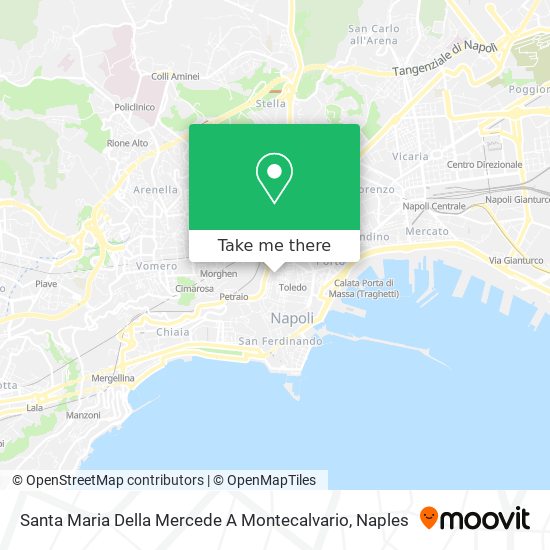 Santa Maria Della Mercede A Montecalvario map