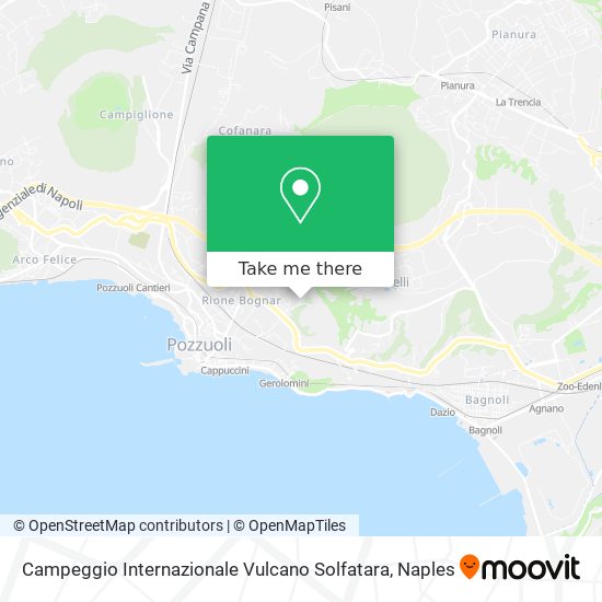 Campeggio Internazionale Vulcano Solfatara map