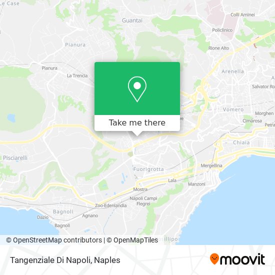 Tangenziale Di Napoli map