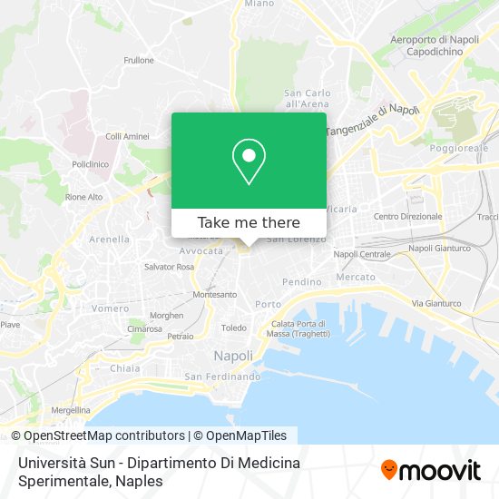 Università Sun - Dipartimento Di Medicina Sperimentale map