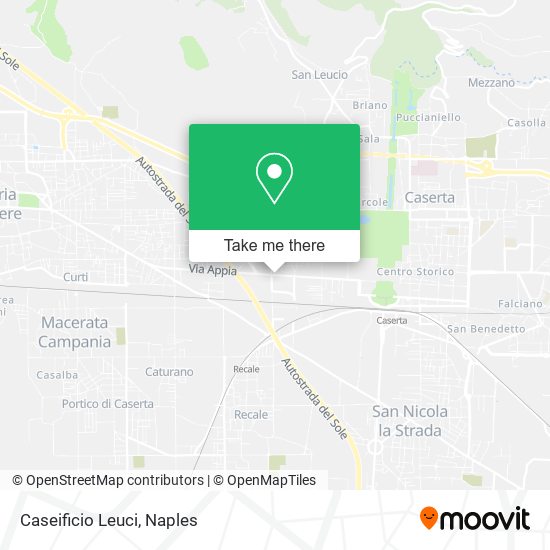 Caseificio Leuci map