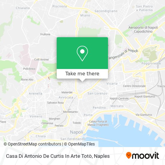 Casa Di Antonio De Curtis In Arte Totò map