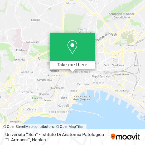 Università ""Sun"" - Istituto Di Anatomia Patologica ""L.Armanni"" map