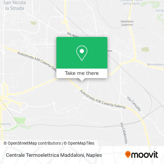 Centrale Termoelettrica Maddaloni map