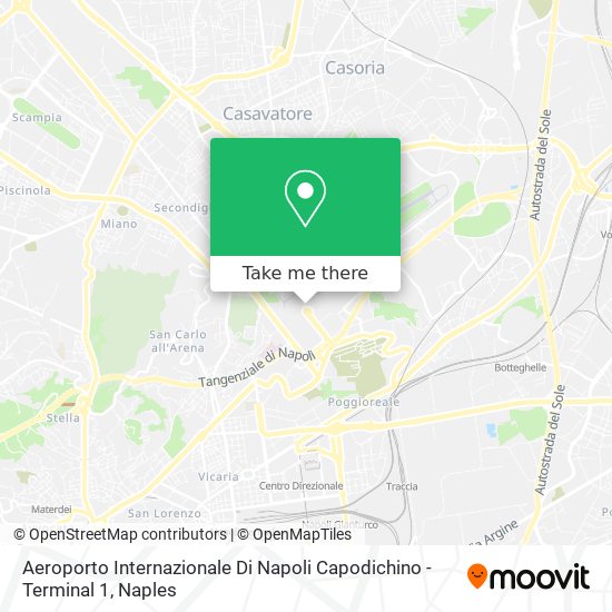 Aeroporto Internazionale Di Napoli Capodichino - Terminal 1 map