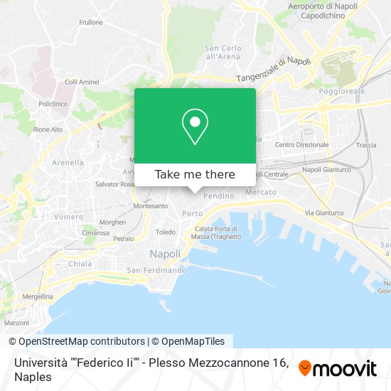 Università ""Federico Ii"" - Plesso Mezzocannone 16 map