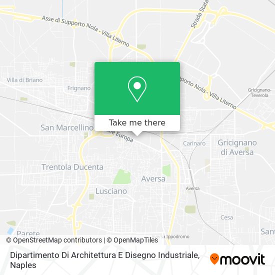 Dipartimento Di Architettura E Disegno Industriale map