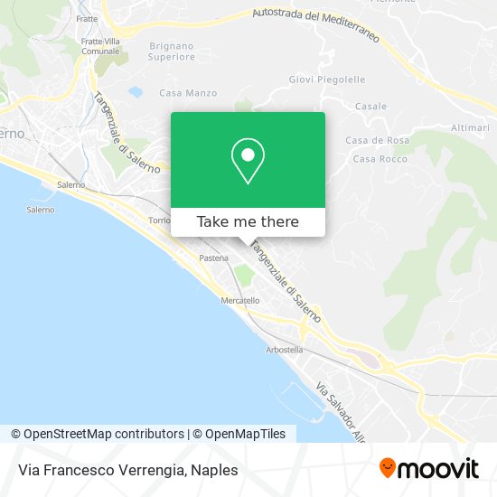 Via Francesco Verrengia map
