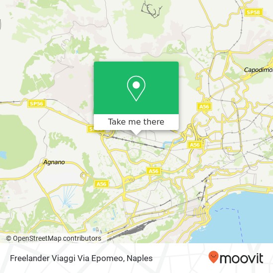 Freelander Viaggi Via Epomeo map