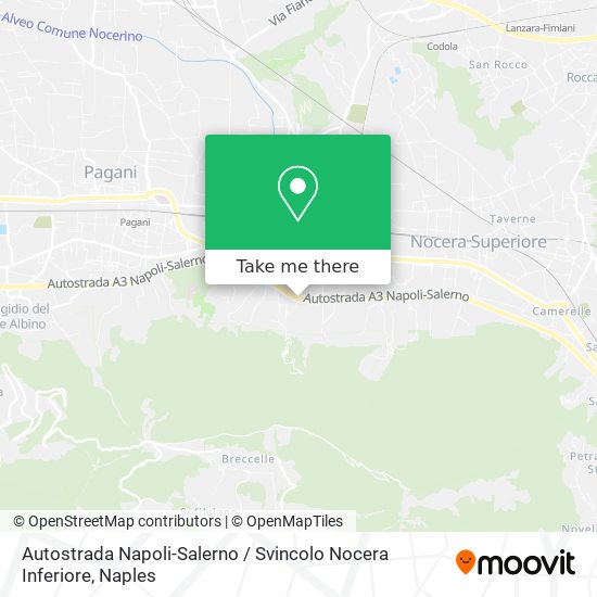Autostrada Napoli-Salerno / Svincolo Nocera Inferiore map