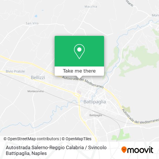 Autostrada Salerno-Reggio Calabria / Svincolo Battipaglia map