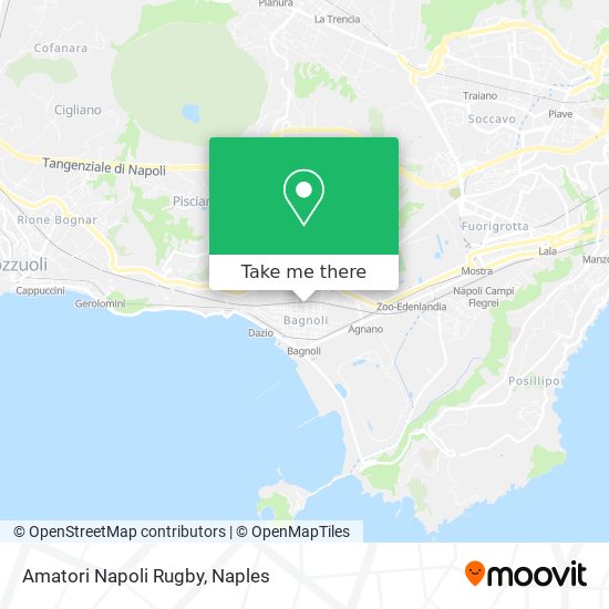 Amatori Napoli Rugby map