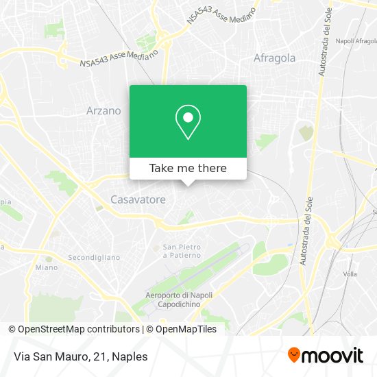 Via San Mauro, 21 map