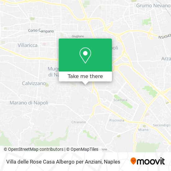 Villa delle Rose Casa Albergo per Anziani map