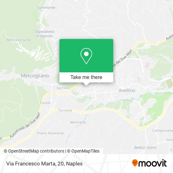 Via Francesco Marta, 20 map