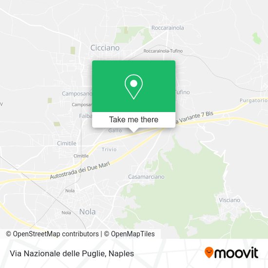Via Nazionale delle Puglie map