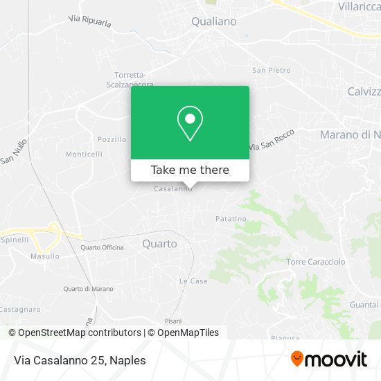 Via Casalanno  25 map