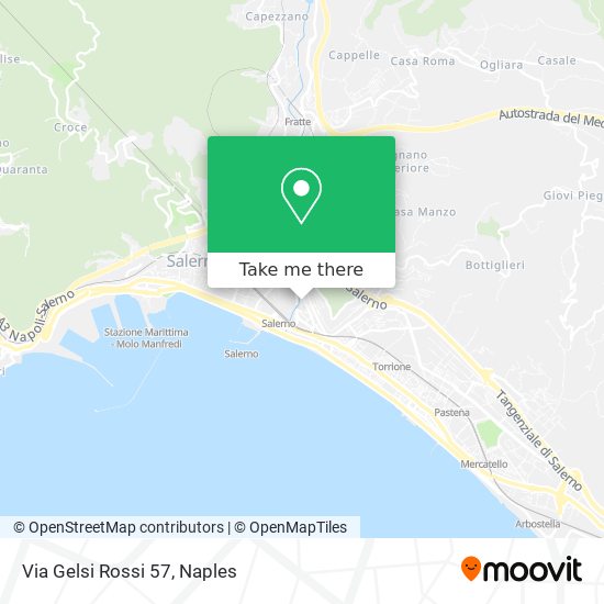 Via Gelsi Rossi  57 map
