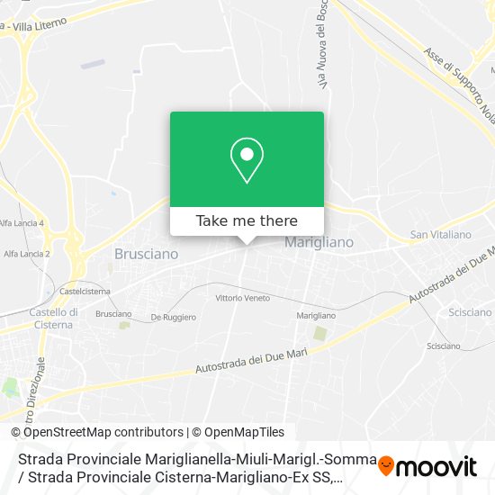Strada Provinciale Mariglianella-Miuli-Marigl.-Somma / Strada Provinciale Cisterna-Marigliano-Ex SS map