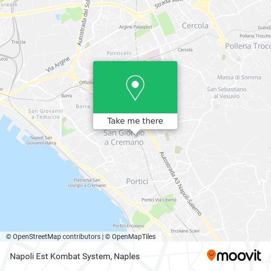 Napoli Est Kombat System map