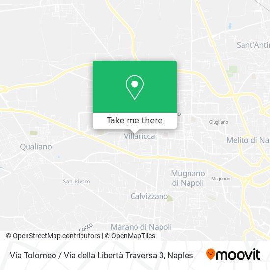 Via Tolomeo / Via della Libertà Traversa 3 map