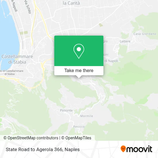State Road to Agerola 366 map